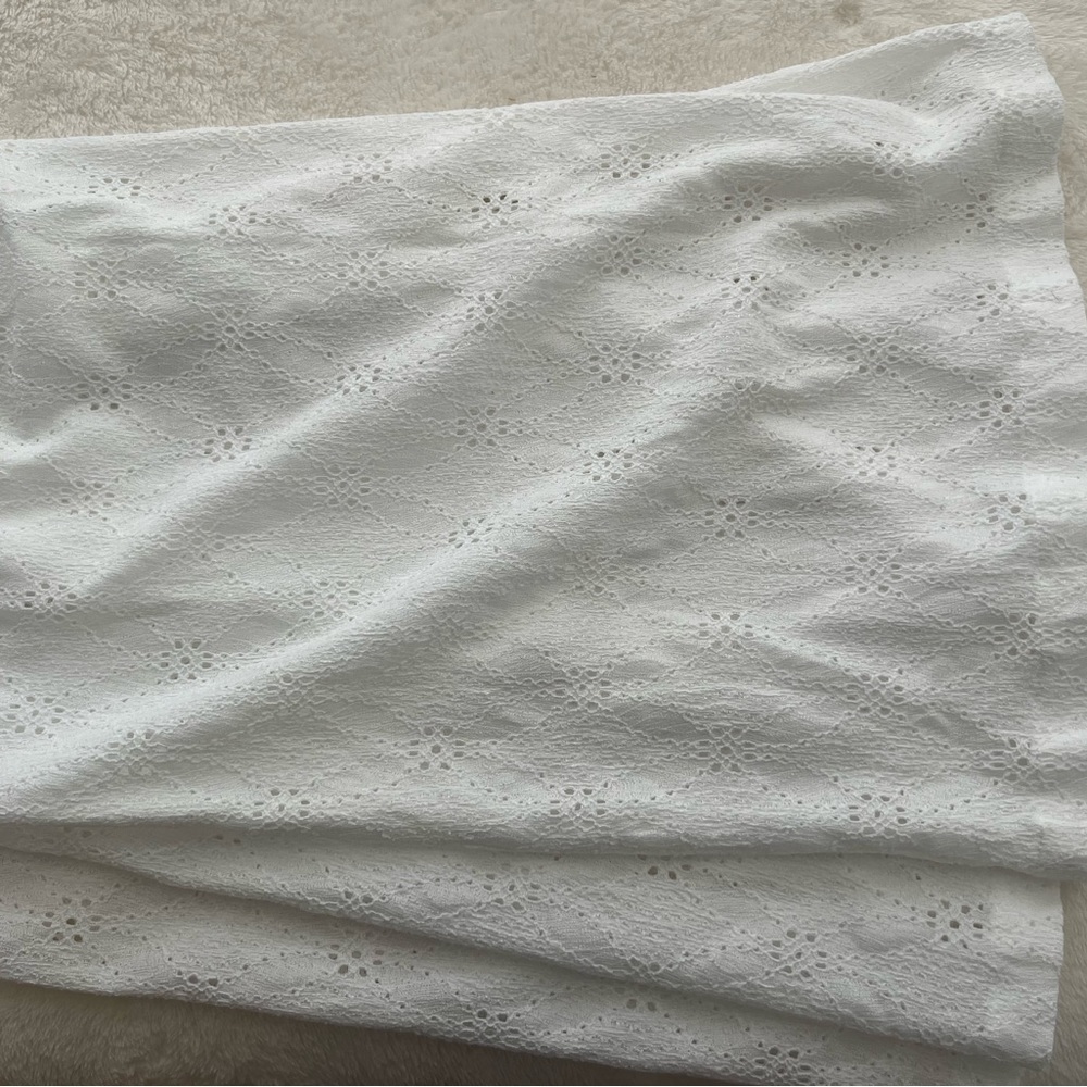 Lounge white wide legged pants